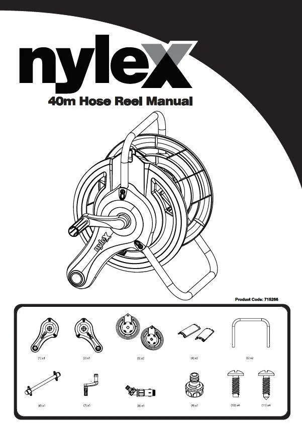 Product Manual: 20m Retractable Hose Reel - Nylex