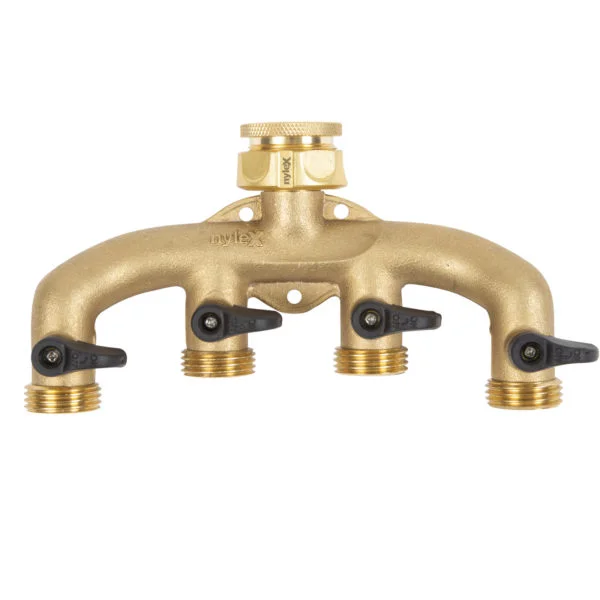 Brass Four Way Manifold