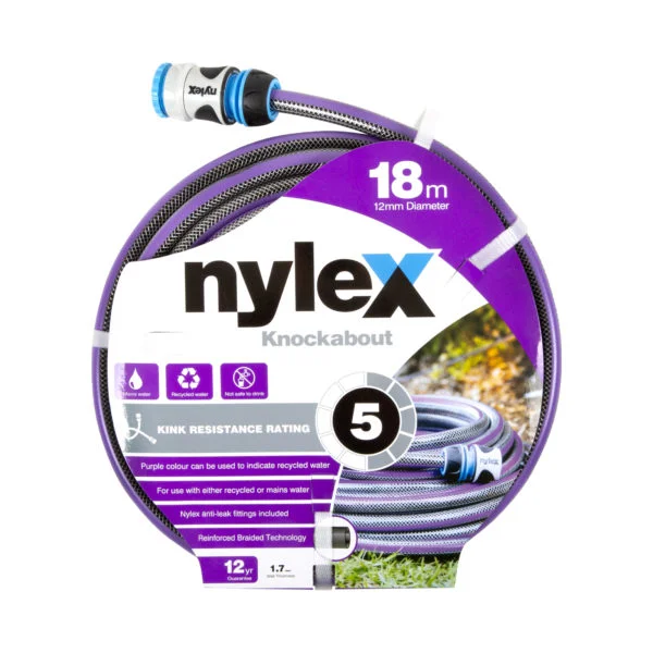 Recycled Water Knockabout Hose 12mm x 18m